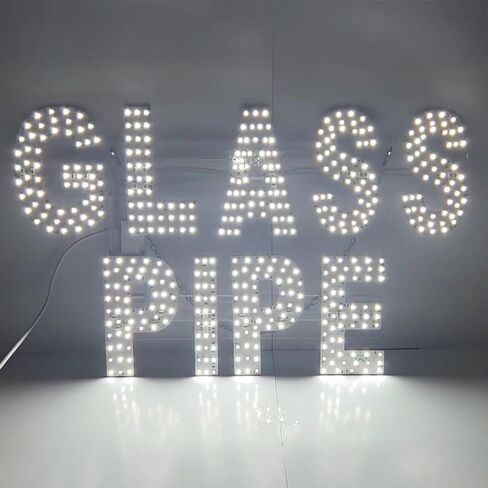 أنبوب زجاجي أبيض EPL، علامة متلألئة LED 3G، علامة لافتة للنظر، فائقة السطوع، 13 بوصة × 22 بوصة، جهاز تحكم عن بعد، ديكور جدار نافذة متجر الأعمال in Kuwait