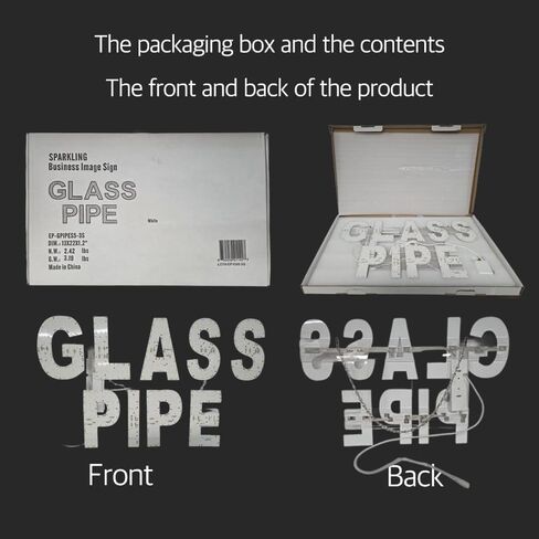 أنبوب زجاجي أبيض EPL، علامة متلألئة LED 3G، علامة لافتة للنظر، فائقة السطوع، 13 بوصة × 22 بوصة، جهاز تحكم عن بعد، ديكور جدار نافذة متجر الأعمال in Kuwait