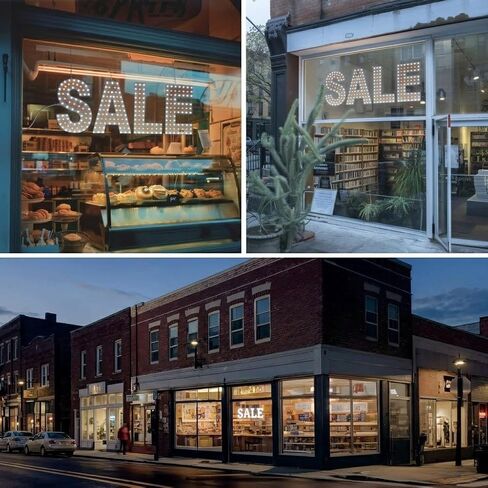 EPL SALE Yellow, LED 2G Blinking Sign, Eye-catching Sign, Super Bright, 8"x22", Remote Control & Retail Storefront Window Shop Decoration in Saudi Arabia