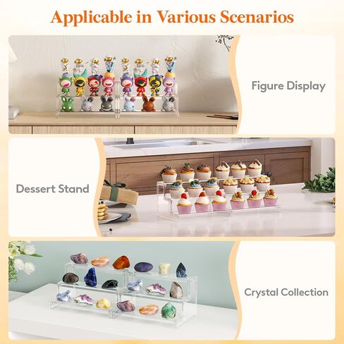 Lifewit Perfume Organizer, Cupcake Stand, Tool-Free Assembly, Plastic Display Shelf for Vanity,Room Décor, Bedroom Storage Organization, 3 Tier 9 Inch, 1 Pcs in Saudi Arabia