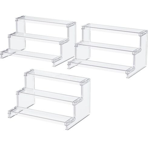 Lifewit Perfume Organizer, Cupcake Stand, Tool-Free Assembly, Plastic Display Shelf for Vanity,Room Décor, Bedroom Storage Organization, 3 Tier 9 Inch, 1 Pcs in Saudi Arabia