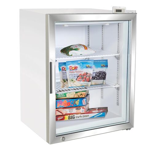 Maxx Cold X-Series Glass Door Countertop Merchandiser Freezer, 24.4"W, 3.5 cu. ft. Storage Capacity, in White (MXM1-3.5FHC) in Kuwait