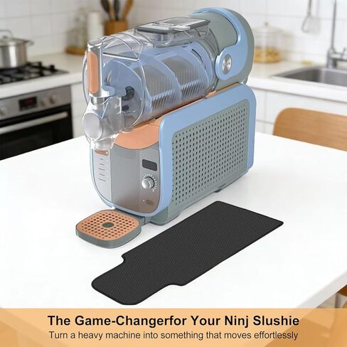 Sliding Pad for Ninja Slushy Max Accessories FS605 Series, No-Lift Daily Cleaning & Easy Refill, Turns 30lb Machine into Smooth Sliding Appliance, Japanese Silicone Anti-Slip Protector in Kuwait