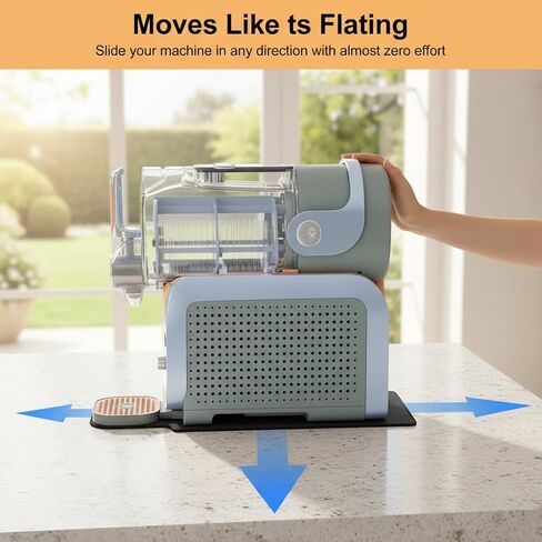 Sliding Pad for Ninja Slushy Max Accessories FS605 Series, No-Lift Daily Cleaning & Easy Refill, Turns 30lb Machine into Smooth Sliding Appliance, Japanese Silicone Anti-Slip Protector in Kuwait