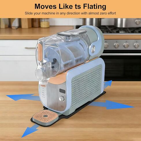 Sliding Pad for Ninja Slushy Max Accessories FS605 Series, No-Lift Daily Cleaning & Easy Refill, Turns 30lb Machine into Smooth Sliding Appliance, Japanese Silicone Anti-Slip Protector in Kuwait