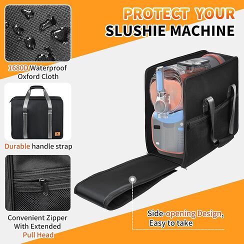 حقيبة حمل لملحقات Ninja Slushie Machine Max FS605، حقيبة حمل لآلة Slushie FS605، حقيبة سفر مبطنة سميكة مع فتحة جانبية لسهولة الوصول in Kuwait