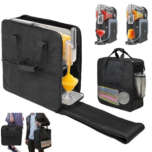 Carrying Bag for Ninja Slushie Machine FS301 & FS300 - Cover for Ninja Slushie - Side - Opening Design for Frozen Drink Maker - Thickly Padded for Protection - Accessories for Ninja Slushie Black in Saudi Arabia