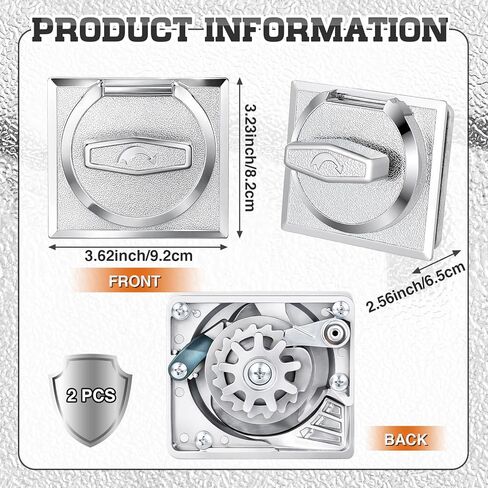 2 Pcs 25 Cent Coin Mechanism Vending Machine Coin Mech for Gumball Candy Capsule Vending Machine 0.25 Purchase Universal Replacement Parts, 3.62 x 3.23 x 2.56 Inch, Metal Chrome Plated in Kuwait