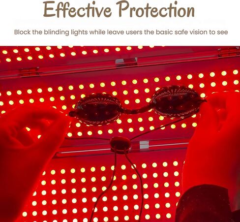 See-Through Safety Goggles Pack of 2, Transparent Safety Glasses for Tanning Use, and Half-clear Eye Protection, 2 Separate Storage Cases Included in Kuwait