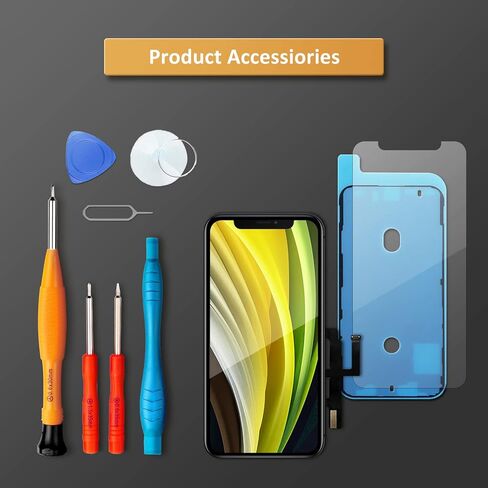 LL TRADER Screen Replacement for iPhone 11 LCD Retina 6.1'' FHD Display COF Touch Screen Digitizer with Repair Tool Kits, Waterproof Tape, Screen Protector(for Model A2111, A2223, A2221) in Kuwait