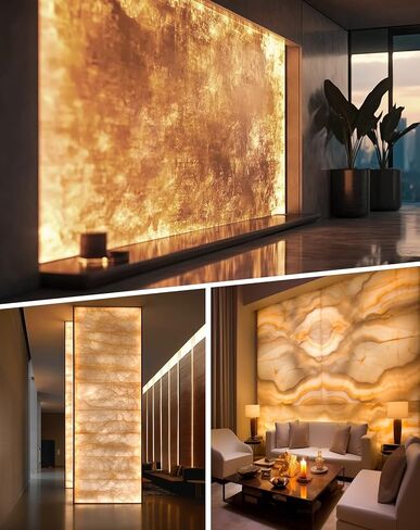 تألق الديكور 24V LED ورقة الإضاءة الخلفية، 28W 288 المصابيح مشرق Cuttable ورقة لوحة LED، 19.6x9.8in لحام الحرة ورقة LED لاصقة للمطبخ باكسبلاش حجر كونترتوب، 3000K الأبيض الدافئ، 2 حزمة in Kuwait