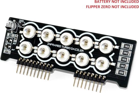 Flipper Zero Infrared Turbo Blaster Dazzler, High Performance 940nm 10x IR LEDs, Module for Flipper Zero, Turbo Power, Without Battery in Saudi Arabia