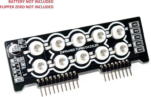 Flipper Zero Infrared Turbo Blaster Dazzler, High Performance 940nm 10x IR LEDs, Module for Flipper Zero, Turbo Power, Without Battery in Saudi Arabia