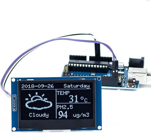 2.42 inches 128x64 IIC I2C OLED Display Module SSD1309 Driver OLED Screen Module for Arduino R3 ESP32 in Saudi Arabia