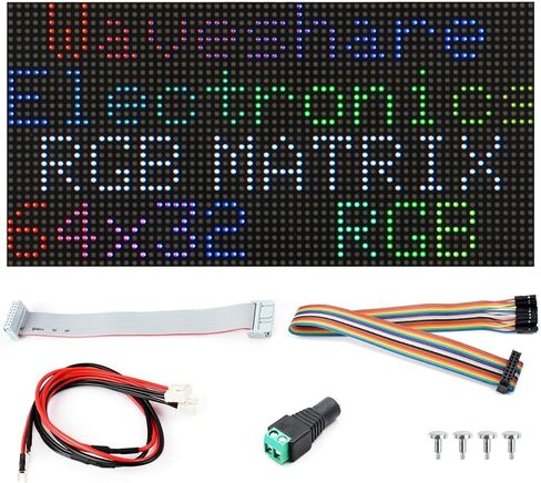 لوحة مصفوفة LED بالألوان الكاملة RGB، مسافة 2.5 مم، 64 × 32 بكسل، سطوع قابل للتعديل، إصدار GOB @XYGStudy (RGB-Matrix-P2.5-64x32-B) in Saudi Arabia
