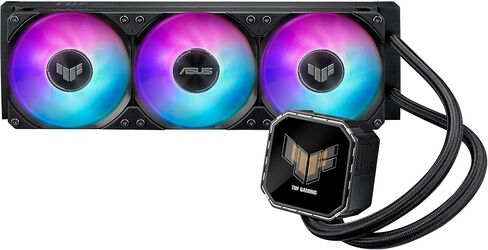 شاشة ASUS TUF Gaming LC III 360 ARGB LCD مع مراوح ثلاثية مدمجة ومثبتة مسبقًا مصممة لتدفق الهواء العالي والضغط الثابت؛ شاشة LCD مقاس 2.8 بوصة لمراقبة الأجهزة وصور GIF مخصصة ومقاطع فيديو MP4 in Saudi Arabia