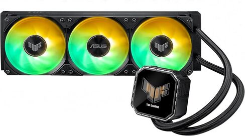 شاشة ASUS TUF Gaming LC III 360 ARGB LCD مع مراوح ثلاثية مدمجة ومثبتة مسبقًا مصممة لتدفق الهواء العالي والضغط الثابت؛ شاشة LCD مقاس 2.8 بوصة لمراقبة الأجهزة وصور GIF مخصصة ومقاطع فيديو MP4 in Saudi Arabia