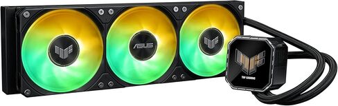 شاشة ASUS TUF Gaming LC III 360 ARGB LCD مع مراوح ثلاثية مدمجة ومثبتة مسبقًا مصممة لتدفق الهواء العالي والضغط الثابت؛ شاشة LCD مقاس 2.8 بوصة لمراقبة الأجهزة وصور GIF مخصصة ومقاطع فيديو MP4 in Saudi Arabia