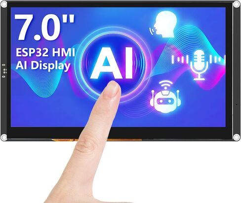 ELECROW ESP32 Display 800×480, 5" HMI Advanced ESP32 IPS Touch Display, Support AI Speech Interaction, 32-Bit LX7 Dual-Core Processor, Up to 240MHz, Compatible with Arduino, ESP-IDF and LVGL in Saudi Arabia