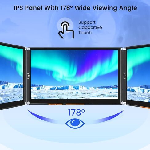ELECROW ESP32 Display 800×480, 5" HMI Advanced ESP32 IPS Touch Display, Support AI Speech Interaction, 32-Bit LX7 Dual-Core Processor, Up to 240MHz, Compatible with Arduino, ESP-IDF and LVGL in Saudi Arabia