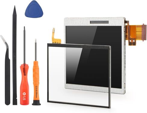 YWLRONG for Nintendo DS Lite Bottom LCD Display and Touch Screen Replacement for Nintendo DS Lite DSL NDSL Screen Digitizer Glass Repair Assembly Accessories Part with Repair Tools in Kuwait