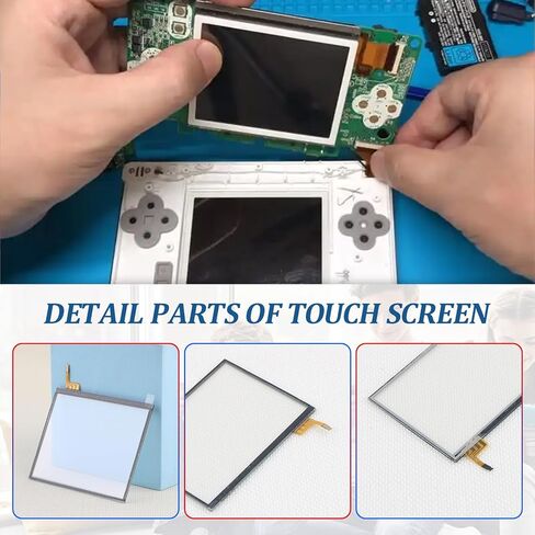 YWLRONG for Nintendo DS Lite Bottom LCD Display and Touch Screen Replacement for Nintendo DS Lite DSL NDSL Screen Digitizer Glass Repair Assembly Accessories Part with Repair Tools in Kuwait