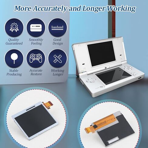 YWLRONG for Nintendo DS Lite Bottom LCD Display and Touch Screen Replacement for Nintendo DS Lite DSL NDSL Screen Digitizer Glass Repair Assembly Accessories Part with Repair Tools in Kuwait