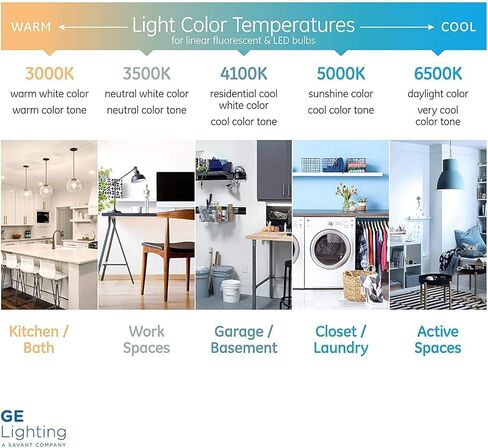 (علبة من 6) أنبوب فلورسنت T8 GE 68851، F32T8/SPX35/ECO2 32W T8 لمبات 3500K 800 Series، مصباح فلورسنت T8 مقاس 48 بوصة in Kuwait