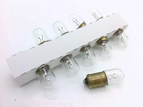 LUMAPRO 2FMR1 غطاء المصباح الزجاجي، 6.3 فولت تيار متردد، مصباح متوهج مصغر، 4 لومن، حربة مصغرة / BA9S، 150 مللي أمبير، 0.945 واط، T3-1/4، 10/حزمة in Kuwait