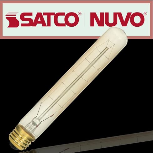 Satco 60 Watt T9 Incandescent; Clear; 3000 Average Rated Hours; 230 Lumens; Medium Base; 120 Volt for Pendant Lighting Fixtures, Decorative for Dining Room, Studio, Lounge, Restaurants (6 Pack) in Saudi Arabia