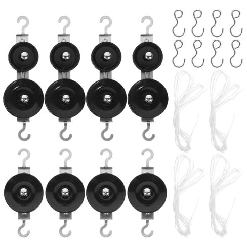 Luxshiny 2sets Physics Mechanics Equipment Metal Pulley Block Tackle Pulleys for Middle School Science Education in Kuwait