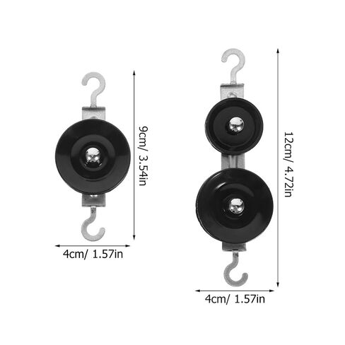 Luxshiny 2sets Physics Mechanics Equipment Metal Pulley Block Tackle Pulleys for Middle School Science Education in Kuwait