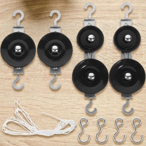 Luxshiny 2sets Physics Mechanics Equipment Metal Pulley Block Tackle Pulleys for Middle School Science Education in Kuwait