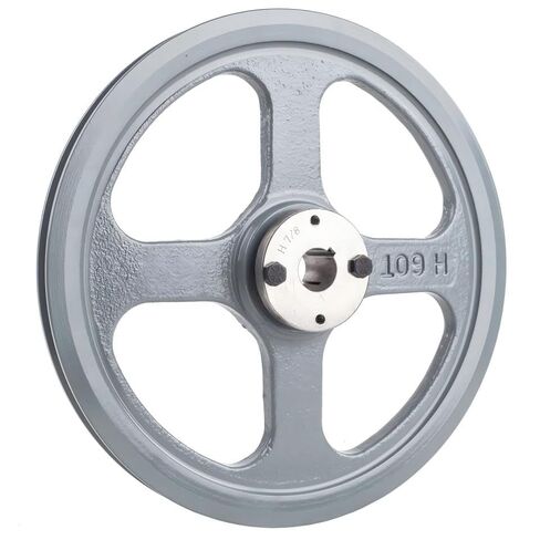 AK109H/H-7/8 Compressor 10.75" Single Groove Pulley Belt A Section 4L - for Masterdrive Mechanical Power Transmis Part AK109H - Cast Iron V-Belt Pulley Replacement - w/ 7/8" Sheave Bushing Solid Steel in Saudi Arabia