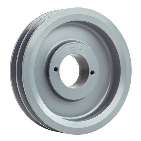 ضاغط 2AK61H/H-7/8 بكرة أخدود مزدوجة 6 بوصة - لجزء نقل الطاقة الميكانيكية Masterdrive - استبدال بكرة حزام على شكل حرف V من الحديد الزهر/حزام قسم 4 لتر مع جلبة 7/8 بوصة - فولاذ صلب رمادي in Saudi Arabia