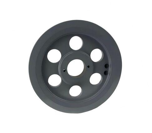 2BK80H/H1-1/8 Compressor 7.75" Dual Groove Pulley Belt B Section 5L - for Masterdrive Air Compressor Power Transmission Part - Cast Iron Pulley Replacement - w/ 1-1/8" Sheave Bushing Gray Solid Steel in Saudi Arabia
