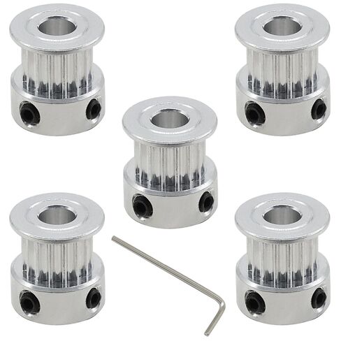 GT2 Timing Belt Pulley,20 Teeth, 5mm Bore, for 6mm Width Belt,Ideal 3D Printers CNC Machines Robotics Precision Machinery for Engineers/DIY Enthusiasts(5Pack) in Kuwait