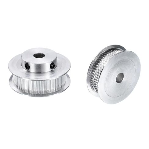 uxcell 2pcs GT-2 60T Pulley Synchronous Wheel 8mm Bore, Aluminum Timing Pulley 60 Teeth, Fit Width 10mm Timing Belt for 3D Printer CNC Machine in Saudi Arabia