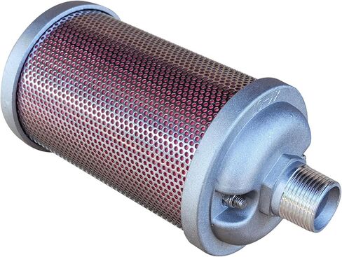 XY-07 Muffler Compatible with Air Compressor Dryer Diaphragm Pump, 3/4" NPT, Single Chamber 145 PSI, Exhaust Noise Reduction in Saudi Arabia