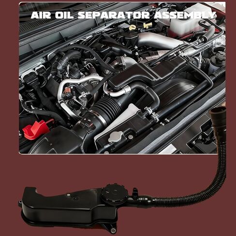 PC3Z-6A785-A Air Oil Separator Assembly Compatible with Ford F250 F350 F450 F550 Super Duty 2023-2024 OR 2011-2022 PCV CCV Filter 6.7L Powerstroke Diesel Replace# PC3Z6A785A in Saudi Arabia