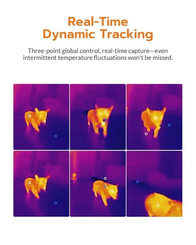 GT14S Thermal Imaging Camera with Thermometer Mode, Ultra-Light 240g, -4°F~1022°F Range, 14H Runtime, Live Tracking with Edge-Enhanced Display, Infrared Camera for HVAC/Electrical Inspection in Kuwait