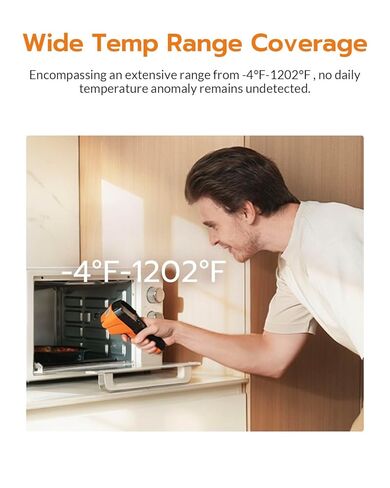 GT14S Thermal Imaging Camera with Thermometer Mode, Ultra-Light 240g, -4°F~1022°F Range, 14H Runtime, Live Tracking with Edge-Enhanced Display, Infrared Camera for HVAC/Electrical Inspection in Kuwait