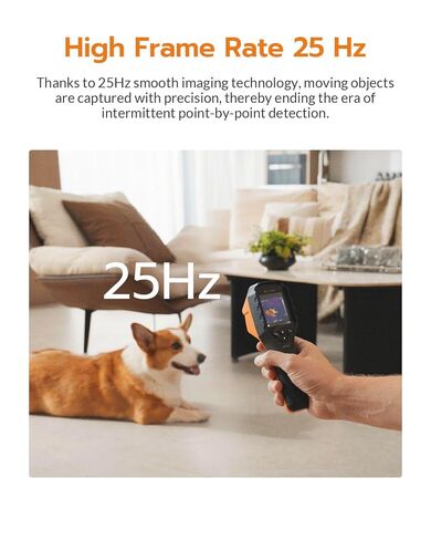 GT14S Thermal Imaging Camera with Thermometer Mode, Ultra-Light 240g, -4°F~1022°F Range, 14H Runtime, Live Tracking with Edge-Enhanced Display, Infrared Camera for HVAC/Electrical Inspection in Kuwait