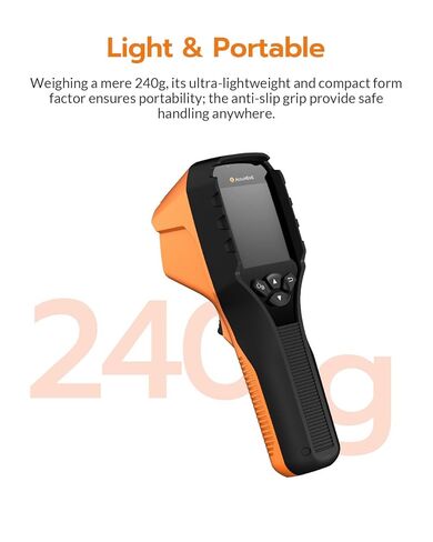 GT14S Thermal Imaging Camera with Thermometer Mode, Ultra-Light 240g, -4°F~1022°F Range, 14H Runtime, Live Tracking with Edge-Enhanced Display, Infrared Camera for HVAC/Electrical Inspection in Kuwait