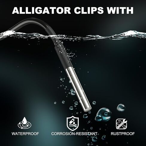 DROK 5 Pack Waterproof DS18B20 Temperature Sensor Probes with a Probe Adapter Board, 3 pin Female to Female Jumper Wires and 5 Pack 4.7K ohm Resistors for Arduino Raspberry Pi DIY in Kuwait