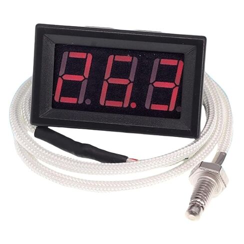 12V Green Fahrenheit Digital Temperature Gauge -58F~239F LED Display Screen with Terminal Wire and 0.5 Meter K-Type Thermocouple in Saudi Arabia