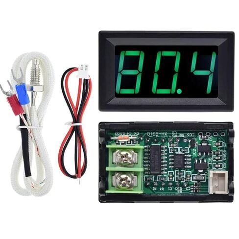 12V Green Fahrenheit Digital Temperature Gauge -58F~239F LED Display Screen with Terminal Wire and 0.5 Meter K-Type Thermocouple in Saudi Arabia