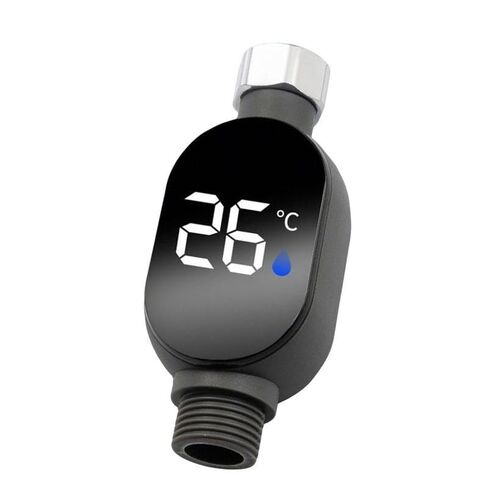 ميزان حرارة الدش - مع شاشة LED، مقياس حرارة للقراءة الفورية، عداد حرارة الماء الذكي، مستشعر درجة حرارة الدش الدقيق، لأكشاك الدش والرؤوس والأنظمة، للأطفال الرضع في المنزل والحمام والمطبخ in Saudi Arabia