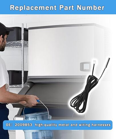 مستشعر درجة الحرارة الثرمستور Ntc 2009853 يناسب ماكينة صنع الثلج Manitowoc، لإصلاح أخطاء T3 أو T4 في آلات الثلج in Saudi Arabia