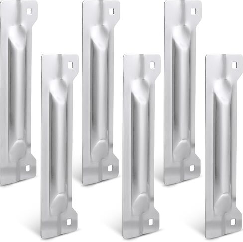 Landhoow 6 Pcs 3" x 11" Latch Guard Plate Cover Electroplated Carbon Steel Door Latch Cover Latch Protector Door Security Strike Plate Against Forced Entry Easy to Install for Outswinging Doors in Kuwait